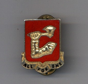 40th Artillery Brigade distinctive insignia pin 